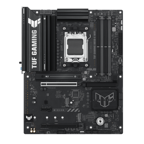 ASUS TUF GAMING B850M-E WIFI, AM5, B850, 4*DDR5, 4*SATA, 3*M.2, 4*USB 3.2, 3*USB 2.0, Type-C, 3*PCIx16, 1*PCIx1, DP+HDMI, mATX; 90MB1LS0-M0EAY0