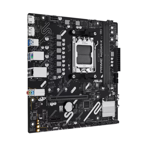 ASUS PRIME A620AM-K, AM5, A620A, 2*DDR5, 4*SATA, 1*M.2, 4*USB 3.2, 2*USB 2.0, 1*PCIx16, 1*PCIx1, DP+HDMI, mATX;