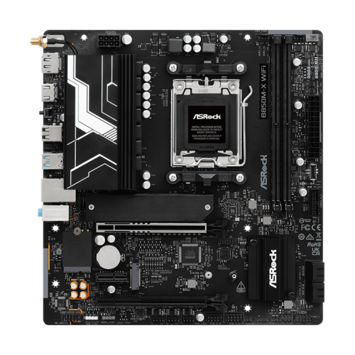 ASROCK B850M-X WIFI R2.0, AM5, B850, 2*DDR5, 4*SATA, 2*M.2, 2*USB 2.0, 3*USB 3.2, Type-C, 2*PCIx16, 1*M.2 (Key E), HDMI+DP, mATX