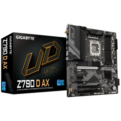 GIGABYTE Z790 D AX, LGA1700, Z790, 4*DDR5, 4*SATA, 4*M.2, 5*USB 3.2, 2*USB 2.0, Type-C, 3*PCIx16, 1*PCIx1, HDMI+DP, ATX