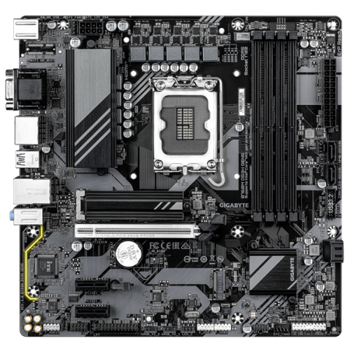 GIGABYTE B760M DS3H GEN5, LGA1700, B760, 4*DDR5, 4*SATA, 2*M.2, 3*USB 3.2, 2*USB 2.0, Type-C, 1*PCIx16, 2*PCIx1, D-Sub+HDMI+2*DP ,mATX