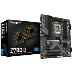 GIGABYTE Z790 D, LGA1700, Z790, 4*DDR5, 4*SATA, 3*M.2, 5*USB 3.2, 2*USB 2.0, Type-C, 3*PCIx16, 2*PCIx1, HDMI+DP, ATX