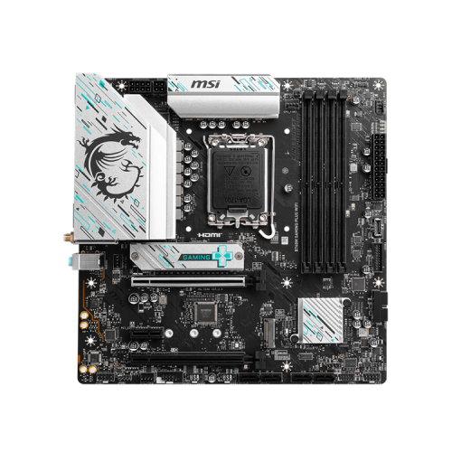 MSI B760M GAMING PLUS WIFI,B760,LGA1700,4DDR5,2PCI-Ex16,1PCI-Ex1,2M.2,4SATA3,2USB3.2 Gen2,7US