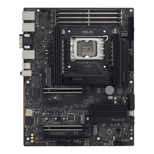 ASUS PRO WS W880-ACE SE, W880, LGA1851, 4*DDR5, 8*SATA, 4*M.2, 1*USB 3.2, 6*USB 2.0, Type-C, 3*PCIx16, HDMI+VGA, ATX; 90MB1KV0-M0EAY0
