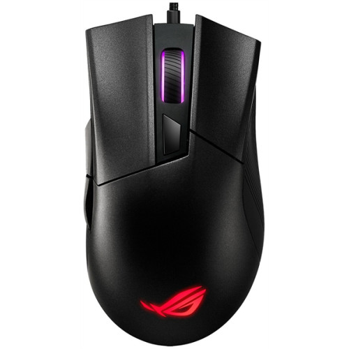 ASUS ROG GLADIUS II CORE, 92,5g, Wired, 6,2K DPI Sensor, 6 Programmable Buttons, Black