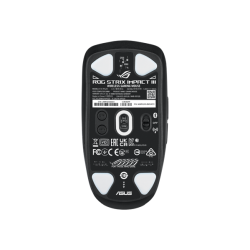 ASUS ROG STRIX IMPACT III WIRELESS, 57g, 2.4GHz RF, Bluetooth, 36K DPI Sensor,  5 Programmable Button, Black