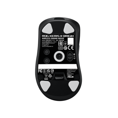 ASUS ROG KERIS II ORIGIN, 54g, Wired, 2.4GHz RF, Bluetooth 5.1, 42K DPI sensor, 5 Programmable Buttons, Black