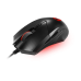 Gaming Mouse MSI CLUTCH GM08, Wired, DPI 3200 (max. 4200 by software), Red lighting, Adjustable Weight system, 92g (w/o weights & cable), black
