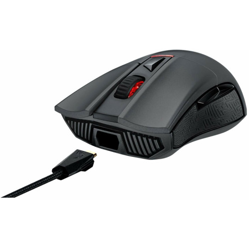 ASUS ROG GLADIUS II CORE, 92,5g, Wired, 6,2K DPI Sensor, 6 Programmable Buttons, Black