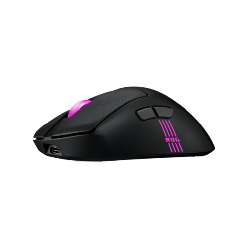ASUS ROG KERIS II ORIGIN, 54g, Wired, 2.4GHz RF, Bluetooth 5.1, 42K DPI sensor, 5 Programmable Buttons, Black
