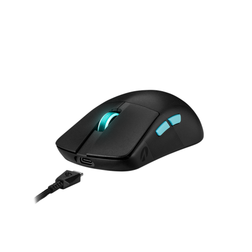 ASUS ROG HARPE ACE AIM LAB EDITION, 54g, Wired, 2.4GHz RF, Bluetooth 5.1, 36K DPI sensor, 5 Programmable Buttons, Black