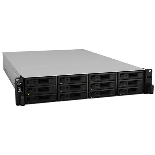 Synology Rack 2U ISCSI Unified DualCont Array (QC2,4GhzCPU/8Gbupto64/2x1GbE+1x10GbE(+1xExpSlot) per controller)(upto12 2,5
