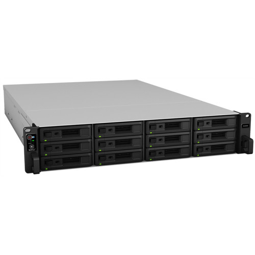 Synology Rack 2U/12bay DualCont Array (QC2,4GhzCPU/8Gbupto64/2x1GbE+1x10GbERJ45(+1xExpSlot) per contr)NoHDD(upto12 2,5