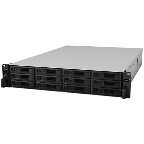 Synology Rack 2U/12bay DualCont Array (QC2,4GhzCPU/8Gbupto64/2x1GbE+1x10GbERJ45(+1xExpSlot) per contr)NoHDD(upto12 2,5