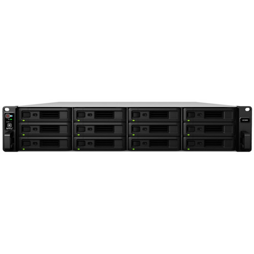 Synology Rack 2U ISCSI Unified DualCont Array (QC2,4GhzCPU/8Gbupto64/2x1GbE+1x10GbE(+1xExpSlot) per controller)(upto12 2,5