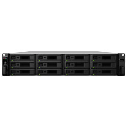 Synology Rack 2U/12bay DualCont Array (QC2,4GhzCPU/8Gbupto64/2x1GbE+1x10GbERJ45(+1xExpSlot) per contr)NoHDD(upto12 2,5