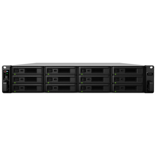 Synology Rack 2U/12bay DualCont Array (QC2,4GhzCPU/8Gbupto64/2x1GbE+1x10GbERJ45(+1xExpSlot) per contr)NoHDD(upto12 2,5