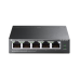 TP-Link TL-SF1005P, 5-портовый 10/100 Мбит/с настольный коммутатор с 4 портами PoE, 5 портов RJ45 10/100 Мбит/с, включая 4 порта PoE, бюджет PoE до 58 Вт, стальной корпус