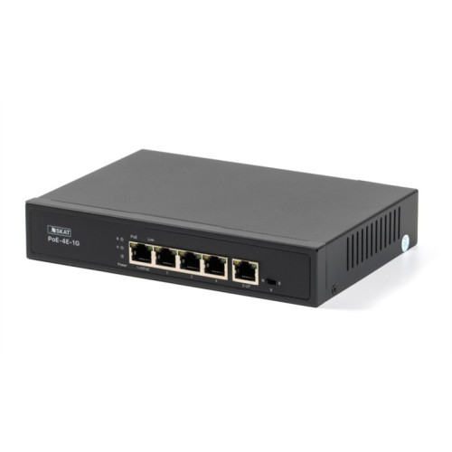 (4070)SKAT PoE-4E-1G коммутатор PoE Plus, мощность 80Вт, порты: 4-Ethernet, 1-Uplink