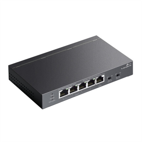 TP-Link TL-SG1005P-PD, Настольный коммутатор с 5 гиг. портами (1 порт с входящим PoE++, 4 порта с исходящим PoE+), бюджет PoE: 9, 21, 47 или 66 Вт (зависит от используемого стандарта входящего PoE)