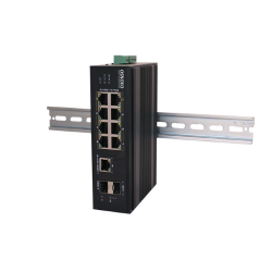 OSNOVO SW-60812/I Промышленный PoE коммутатор на 11 портов. Порты: 6 x FE (10/100Base-T) с PoE (до 30W) + 2 x FE (10/100Base-T) с PoE (до 60W) + 1 x GE (10/100/1000Base-T) + 2 x GE SFP (1000Base-X). В