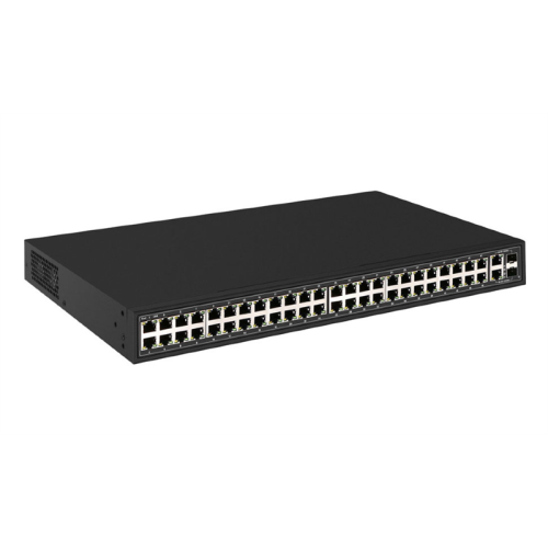 OSNOVO SW-64822(700W) PoE коммутатор Fast Ethernet на 48 x RJ45 + 2 x GE Combo uplink портов. Порты: 4 x FE (10/100Base-T) с PoE (до 60W, A+B) + 44 x FE (10/100Base-T) с PoE (до 30W), 2 x GE Combo Upl