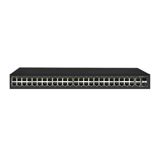 OSNOVO SW-64822(700W) PoE коммутатор Fast Ethernet на 48 x RJ45 + 2 x GE Combo uplink портов. Порты: 4 x FE (10/100Base-T) с PoE (до 60W, A+B) + 44 x FE (10/100Base-T) с PoE (до 30W), 2 x GE Combo Upl
