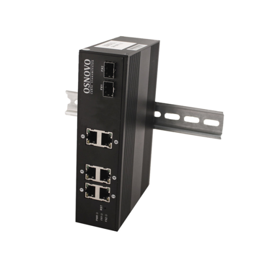 OSNOVO SW-8062/IC Промышленный PoE коммутатор Gigabit Ethernet на 8 портов. Порты: 6 x GE (10/100/1000Base-T) с PoE (до 25W) + 2 x GE SFP (1000Base-X). Вход для резервного питания. Встроенная грозозащ