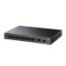 TP-Link LS1210GP, Настольный коммутатор с 9 гигабитными портами RJ45 (8 портов PoE+) и портом SFP, 802.3af/at, бюджет PoE — 61 Вт, до 250 метров