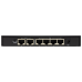 ORIGO Неуправляемый PoE-коммутатор, 6x100Base-TX (4x100Base-TX PoE), PoE-бюджет 60 Вт, PoE до 250 м, корпус металл