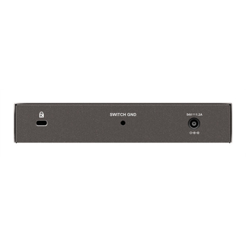 D-Link Неуправляемый PoE-коммутатор, 8x1000Base-T (4x1000Base-T PoE), PoE-бюджет 80 Вт, корпус металл
