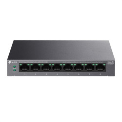 TP-Link LS108GP, 8-Port Gigabit Desktop Switch with 8-Port PoE+, 62 W, 250m