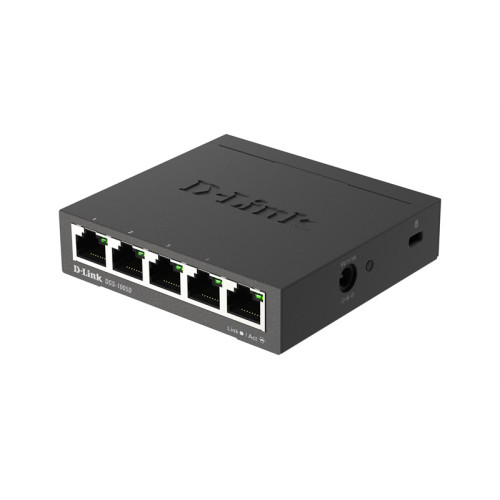 D-Link Неуправляемый коммутатор, 5x1000Base-T, корпус металл