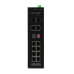 OSNOVO SW-80822/IR Промышленный PoE коммутатор Gigabit Ethernet на 10 портов. Порты: 2 x GE (10/100/1000Base-T) с PoE BT (до 90W) + 6 x GE (10/100/1000Base-T) с PoE (до 30W) + 2 x GE RJ45 (10/100/1000