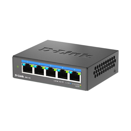D-Link Коммутатор, 5x2.5GBase-T, корпус металл