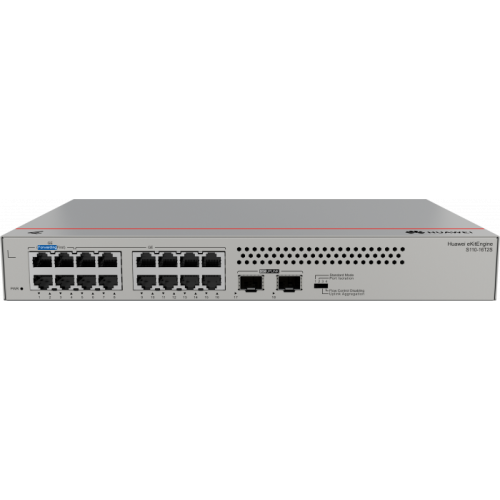 HUAWEI eKit S110-16T2S (16*10/100/1000BASE-T ports, 2*GE SFP ports, built-in AC power, fanless)