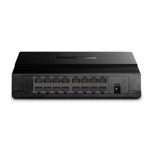 TP-Link TL-SF1016D, 16-портовый 10/100 Мбит/с настольный коммутатор, 16 портов RJ45 10/100 Мбит/с, пластиковый корпус