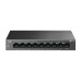TP-Link LS109P, Настольный коммутатор с 9 портами 10/100 Мбит/с (8 портов PoE+), 802.3af/at, бюджет PoE — 63 Вт, до 250 метров