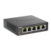D-Link Неуправляемый PoE-коммутатор, 5x1000Base-T (4x1000Base-T PoE), PoE-бюджет 60 Вт, корпус металл