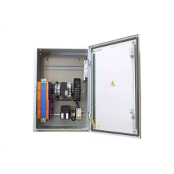 OSNOVO OSP-46TB1(SW-60812/I) Уличный коммутатор с термостабилизацией и резервным питанием на базе уличной станции OSNOVO OSP-46TB1. Порты: 6 x FE (10/100Base-T) с PoE (до 30W) + 2 x FE (10/100Base-T)