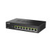 D-Link Коммутатор, 8x2.5GBase-T PoE 802.3bt 90 Вт, PoE-бюджет 230 Вт, корпус металл