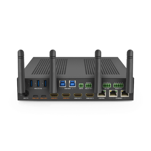 Коммутатор презентационный 2x USB-C, 2x HDMI входы | 2x HDMI выходы | USB 3.0 | Беспроводное видео и USB