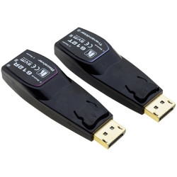 Kramer 612R/T Передатчик и приемник сигнала DisplayPort 1.2 по волоконно-оптическому кабелю; кабель 2LC, многомодовый ОМ3, до 200 м, поддержка 4К60 4:4:4