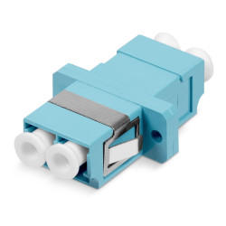 Cabeus DLC-DLC-MM-OM3 Проходной соединитель LC-LC duplex, MM-OM3(для многомодового кабеля), корпус пластмассовый (SC Adapter Simplex dimension)