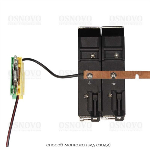 OSNOVO SP-IP/1000D Устройство грозозащиты для локальной вычислительной сети (скорость до 1000 Мб/с). Двухступенчатая защита. Максимальное длительное рабочее напряжение (Uс) DC6V. Номинальный ток разря