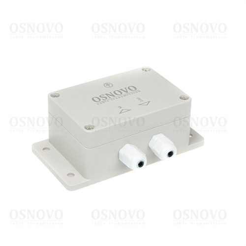 OSNOVO SP-IP/1000PW(ver.2) Уличное устройство грозозащиты для локальной вычислительной сети (скорость до 1000 Мб/с).Совместимо с оборудованием PoE IEEE 802.3af/at/bt. Поддержка PoE устройств мощностью
