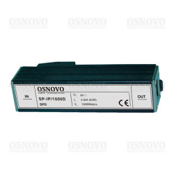 OSNOVO SP-IP/1000D Устройство грозозащиты для локальной вычислительной сети (скорость до 1000 Мб/с). Двухступенчатая защита. Максимальное длительное рабочее напряжение (Uс) DC6V. Номинальный ток разря