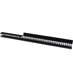 Вертикальный органайзер 42U с пластиковыми пальцами глубиной 149 мм, для шкафов LANMASTER DCS шириной 800 мм, 2 шт. в комплекте, черный