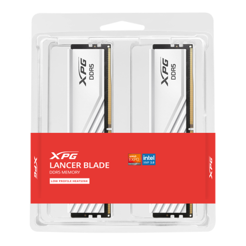 ADATA LANCER BLADE DDR5 DIMM 32GB 5600MHz 2*16GB 46-45-45 1.1V WHITE DUAL TRAY