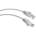 Cabeus PC-UTP-RJ45-Cat.5e-0.3m Патч-корд U/UTP, категория 5е, 2xRJ45/8p8c, неэкранированный, серый, PVC, 0.3м